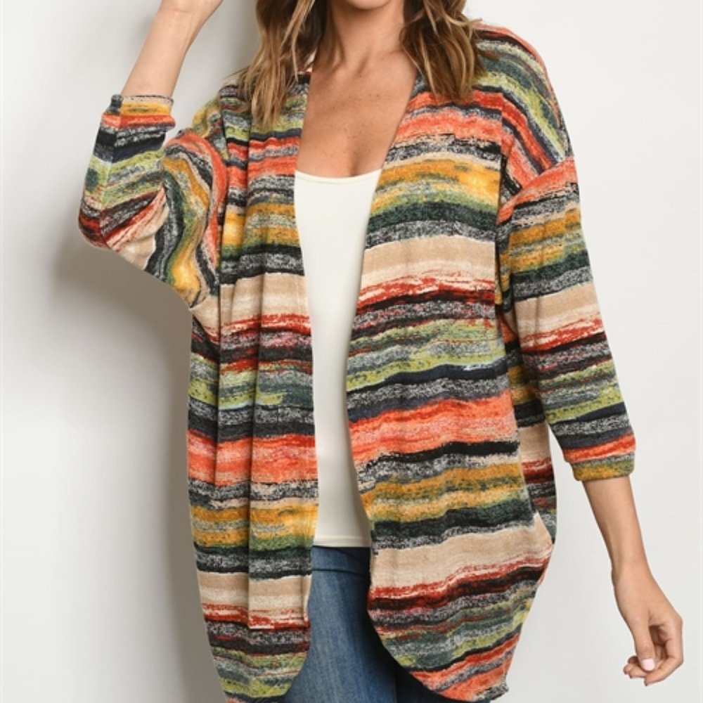 STRIPED CARDIGAN!